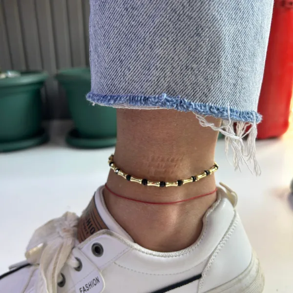 Siyah Kristal Bohem Halhal