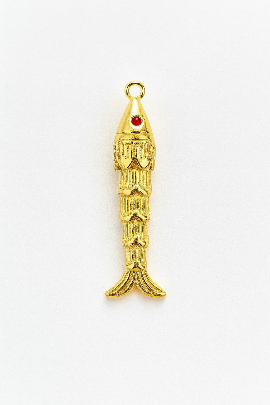 image_1950 Altın Kaplama Balık Charm - Görsel 1