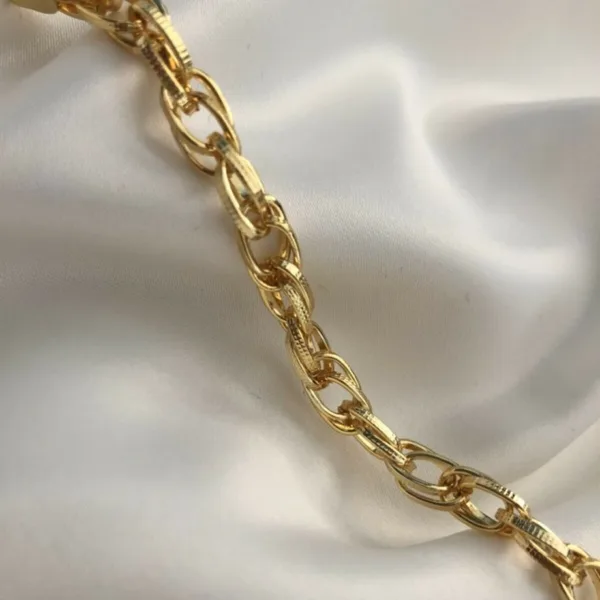 Unisex Gold Zincir Bileklik