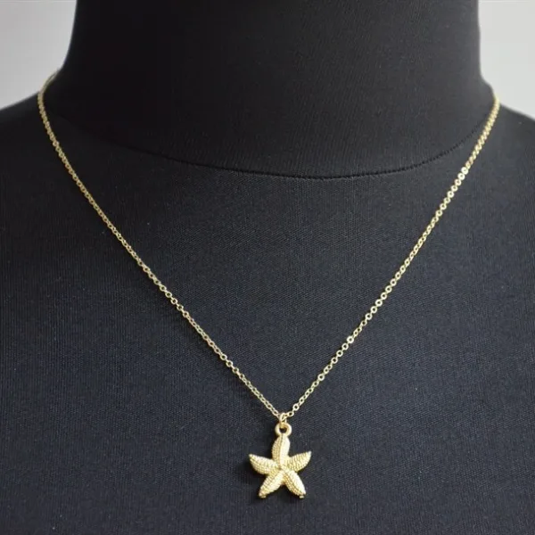Kadın Gold Deniz Yıldızı Kolye
