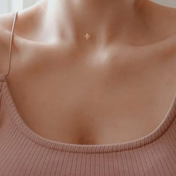 Kadın Yıldız Hayalet Kolye 35 Cm