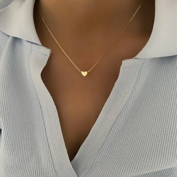 Minimal Kalp Kolye Gold