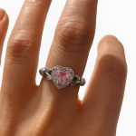 Vip Sarılan Kalp Pndra Yüzük Gümüş Renk