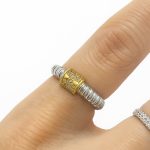 Vip Tarz Gümüş Renk Yüzük