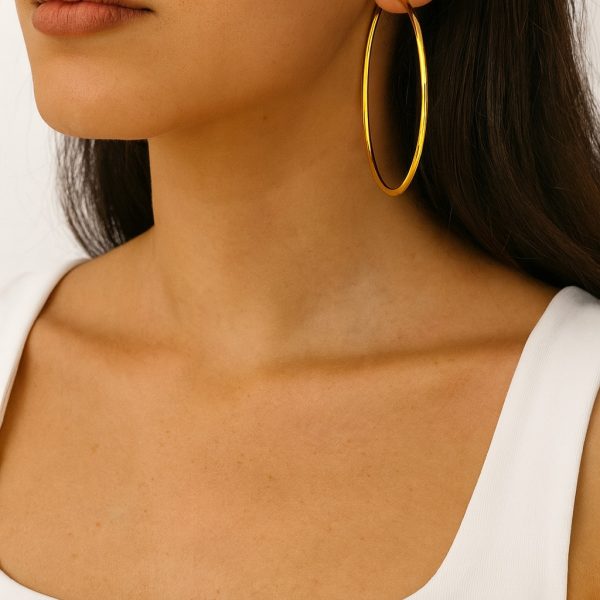 Büyük Gold Halka Küpe