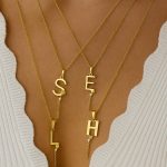 Çelik Alya Harf Kolye