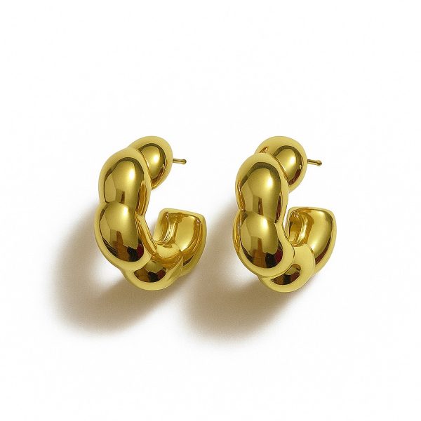 Hafif Kararmaz Halka Küpe