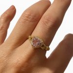 Vip Sarılan Kalp Pndra Yüzük Gold