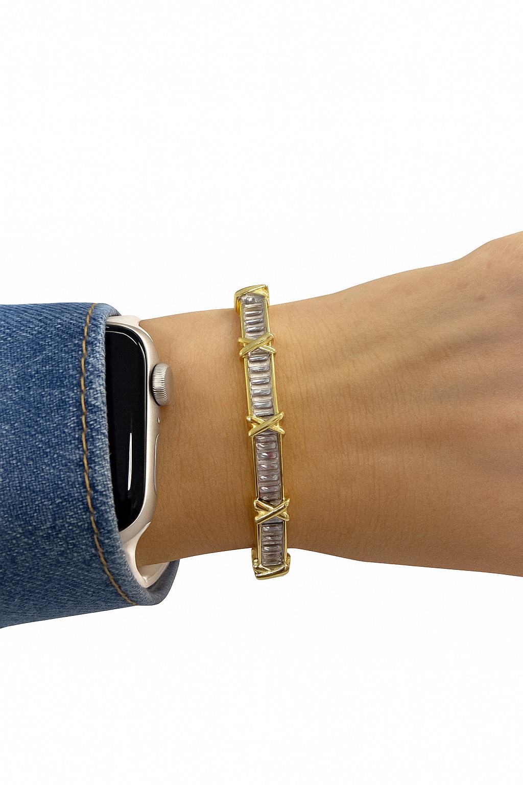 CBA8DDCB-7FF5-4C51-A38E-947C56A61078 Çelik Taşlı Kelepçe - Görsel 1