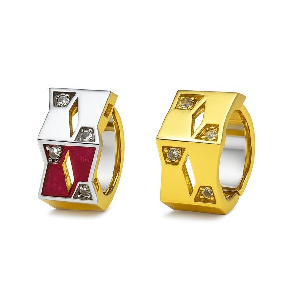 Vip 2 Kullanım Gold Gümüş Küpe