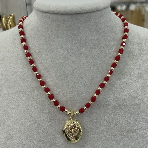 Vip Mercan Renk Küp Kapaklı Resim Konulabilen Anka Kuşu Kolye