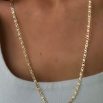 14K Altın Kaplama Pul 60cm Kolye