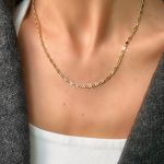 14K Altın Kaplama 45cm Kolye