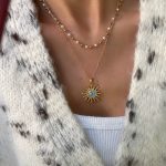 Çelik İncili 2li Güneş Kolye