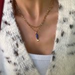 Çelik Laci Balık 2li Kolye