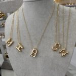 Gold Renk Harf Kolye