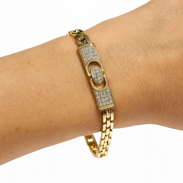 Cm 14K Altın Kaplama Bileklik