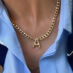 Vip Gurmet Zincir A Harfi Kolye