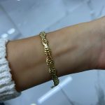 CM 14K Altın Kaplama Sarma Bileklik