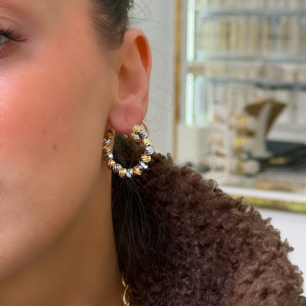 Vip Dorika Gold Gümüş Küpe