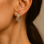 Prinç Bagetli Halka Küpe