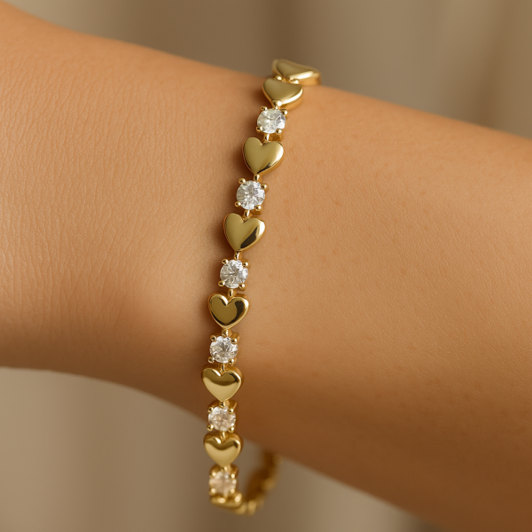 14K Altın Kaplama Bileklik