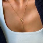 Çelik Zincirli Alya Harf Kolye