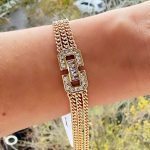 14 K Altın Kaplama 3 Zincir Bileklik