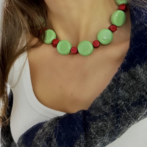 Vip Çağla Yeşili Tasarım Kolye