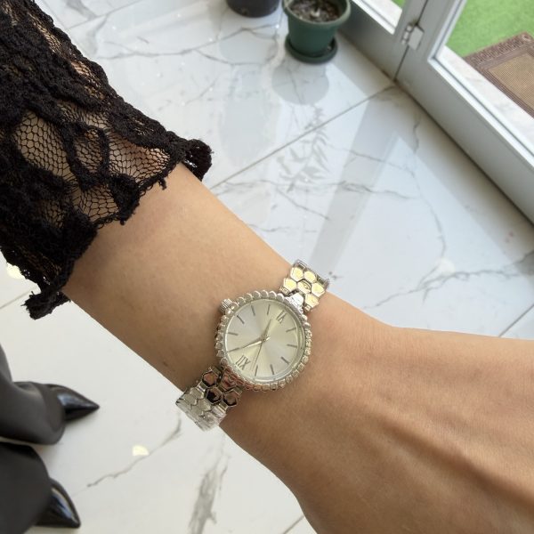 Beyaz Çelik Kordon Saat