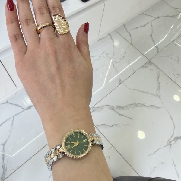 Yeşil İç Çelik Kordon Saat