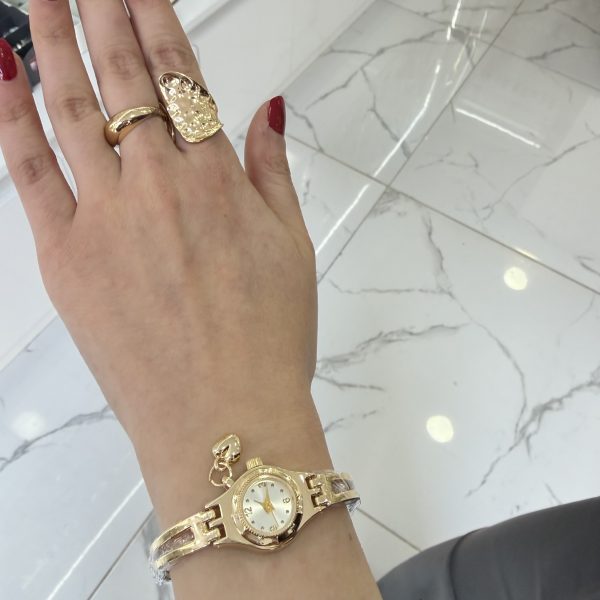 Kalp Charm Gold Saat