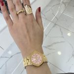 Gold Pembe Çelik Kordon Saat