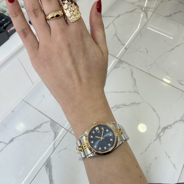 Lacivert Çelik Kordon Saat