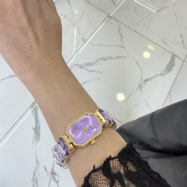 Lila Taşlı Mark Saat