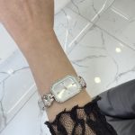 Beyaz Taşlı Mark Saat