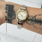 Gold Gümüş Kare Saat