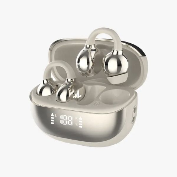 Kulak Acıtmayan Açık Kulaklık Gold Krem