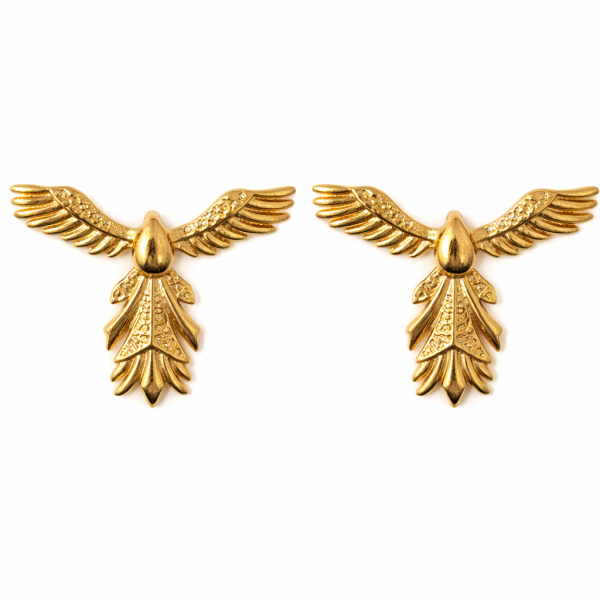 Gold Anka Kuşu Küpe