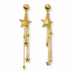 Gold Sallanan Yıldız Küpe