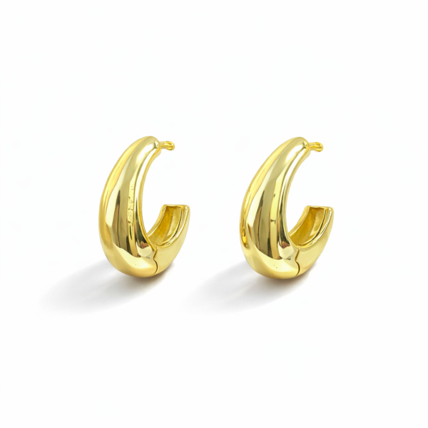 14 K Altın Kaplama Küpe