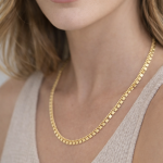 Vip Kare Pullu 50 cm Kolye