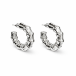 Hafif Gümüş Renk Halka Küpe