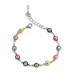 Çelik Gümüş Renk Nazar Bileklik