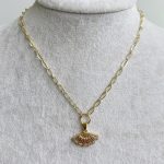 Vip Pembe Yelpaze Kolye