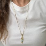 Çelik Uzun 60 cm Deniz Atı Kolye