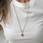 Çelik Uzun 60 cm Firuze Kolye