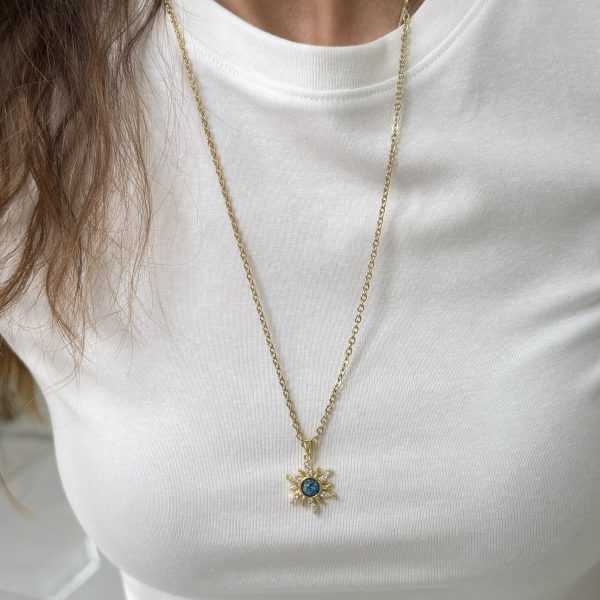 Çelik Uzun 60 cm Firuze Kolye