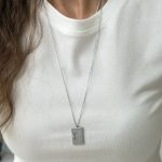 Çelik Gümüş Renk Uzun 60 cm Gece Kolye