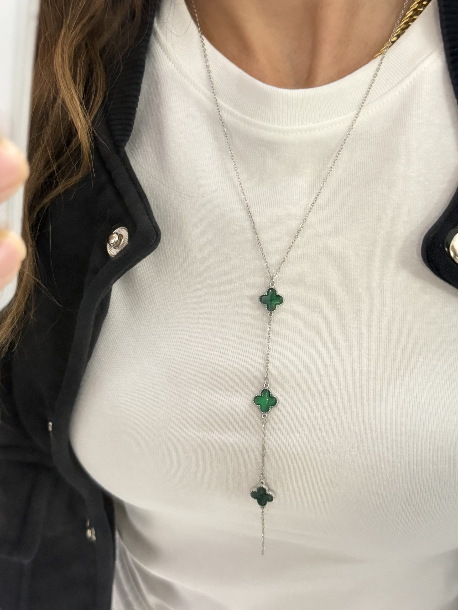 img_5614 Çelik Yeşil Cef Y Kolye - Görsel 1